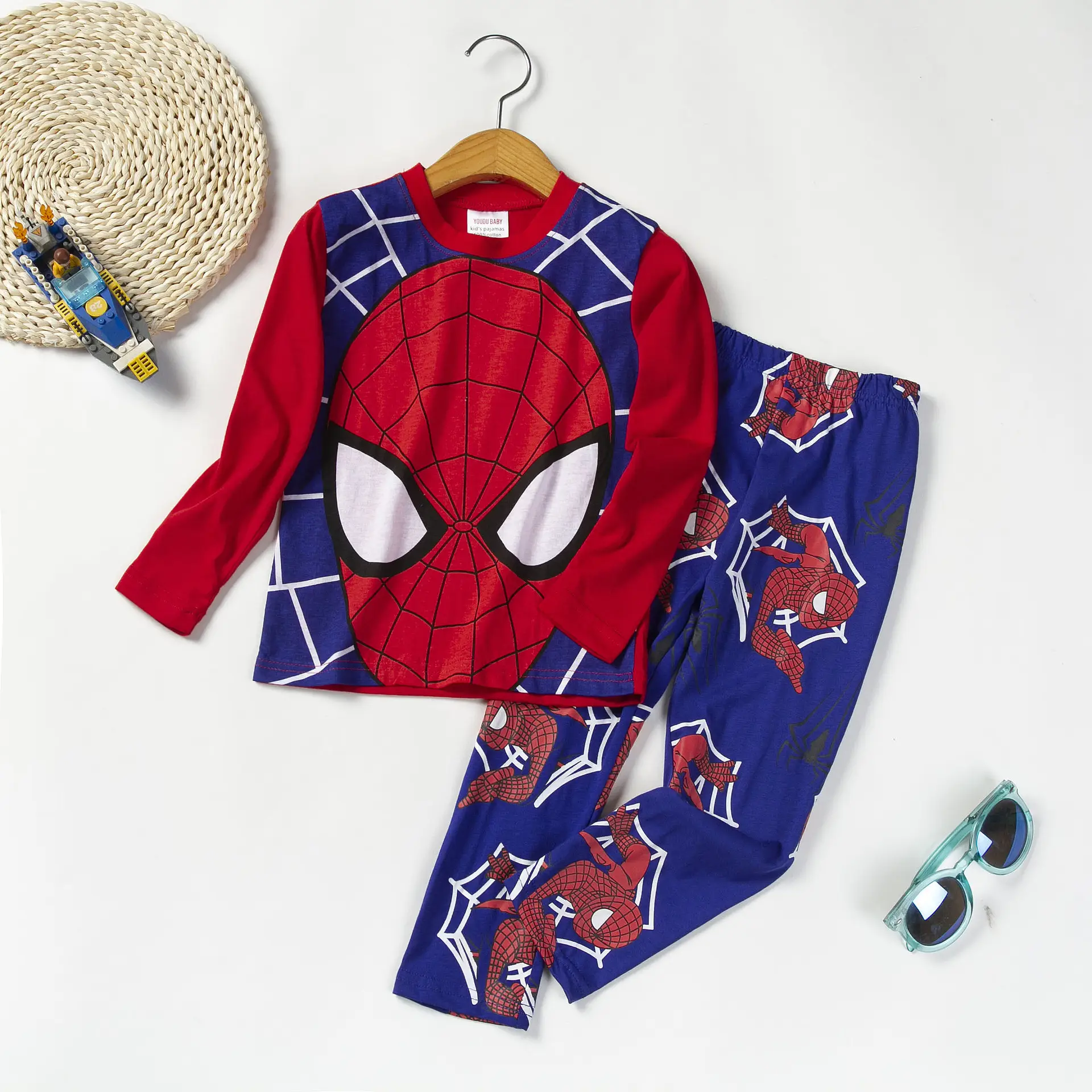 Spider-Man Cotton Pajamas for Boys Long Sleeve