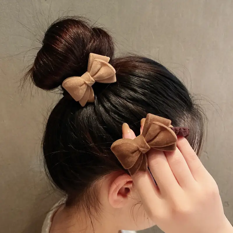 Spring Bowknot Hair Ring Female Tie Head Ball - Image 4