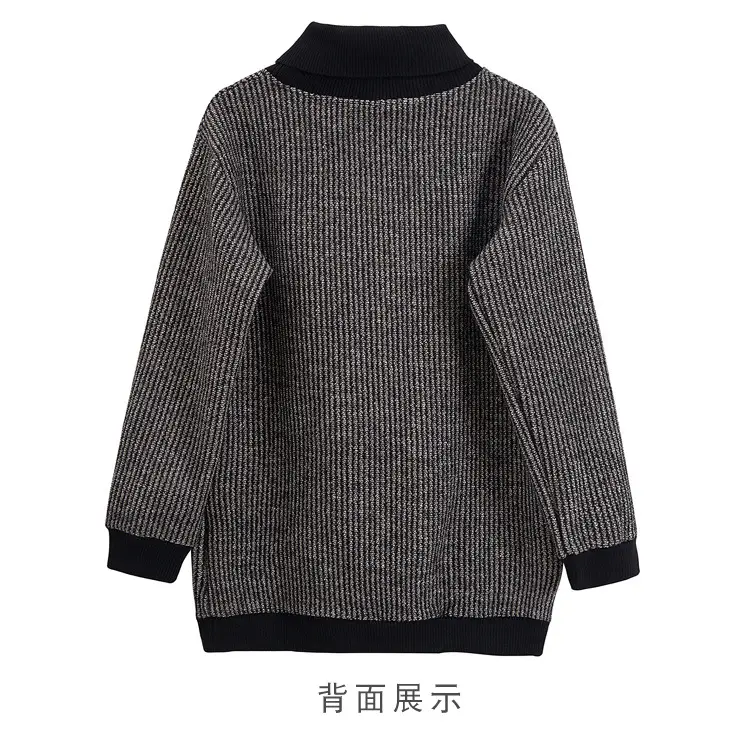 Women Velvet Turtleneck Sweatshirt Medium Large — feature 12