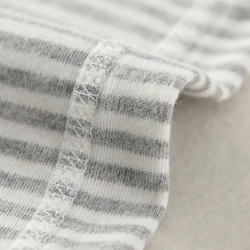 Japanese Boys Cotton Striped Long Sleeve Trousers - Image 6