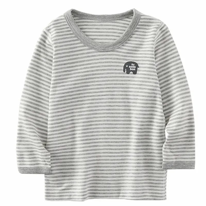 Japanese Boys Cotton Striped Long Sleeve Trousers - Image 9