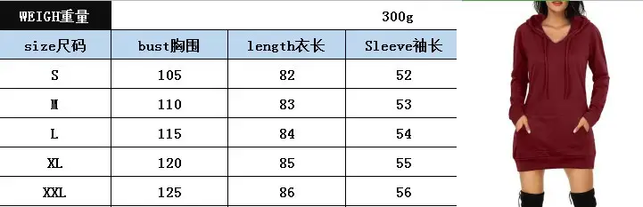 Black Fleece Hoodie Dress for Women Mid-Length Long Sleeve — feature 1