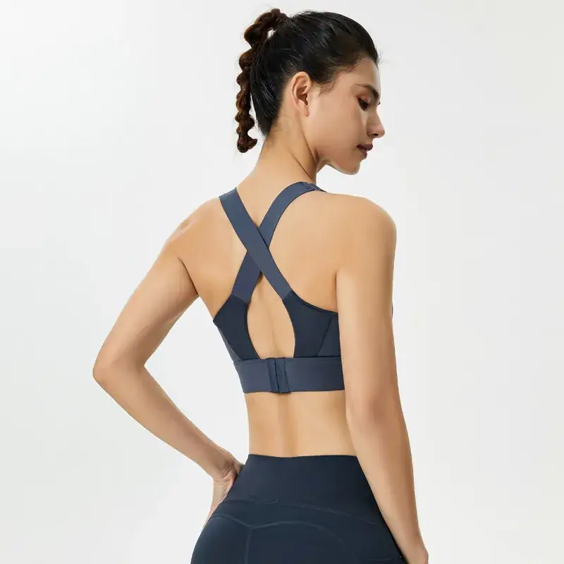 Adjustable Purple Sports Bra Set for Comfortable Wear - Image 9