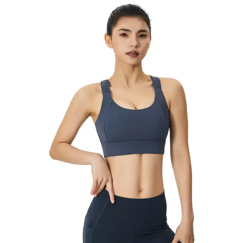 Adjustable Purple Sports Bra Set for Comfortable Wear - Image 11