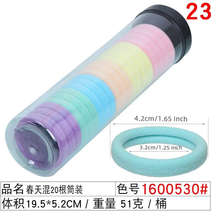 Korean Hair Ring Rubber Band 20 Cans High Elastic - Image 3