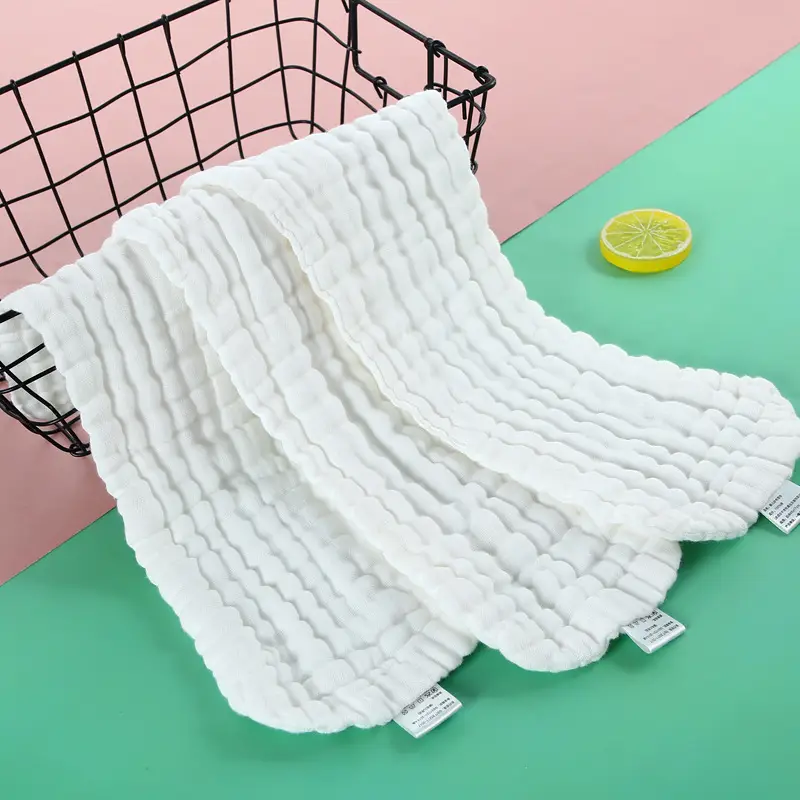 White Gauze Diaper Pad Ten Layers Washable Reusable