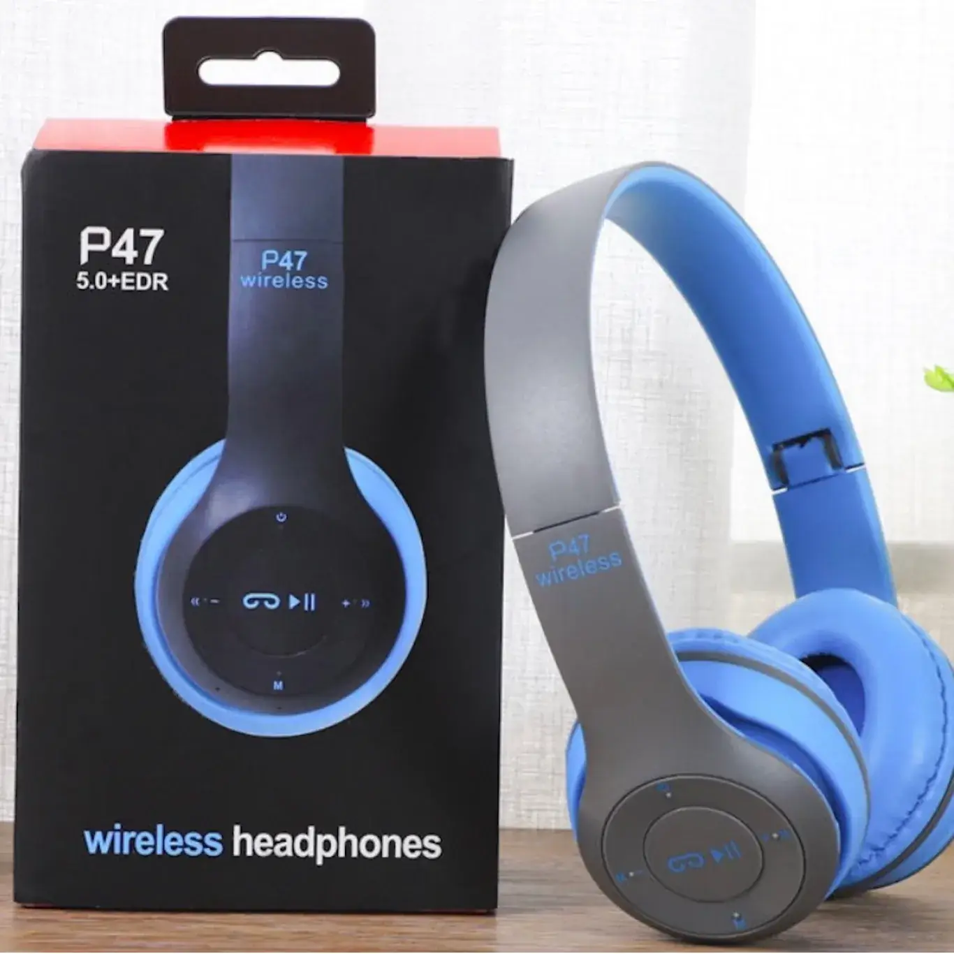 Wireless Bluetooth Headset P47 Foldable Subwoofer Green