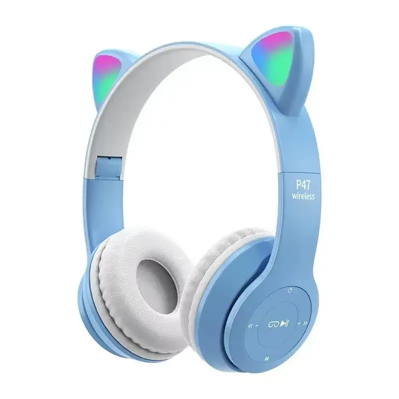 Cat Ear Bluetooth Headset P47M Cartoon Student Wireless Game - Image 8