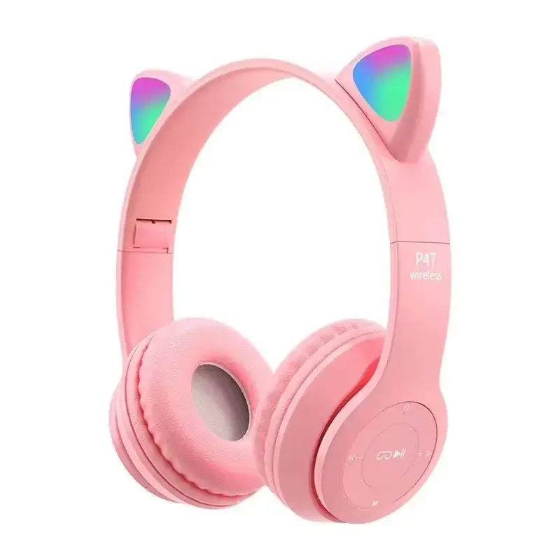 Cat Ear Bluetooth Headset P47M Cartoon Student Wireless Game - Image 9