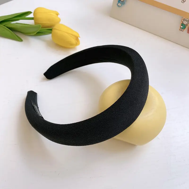 Gentle Cream Sponge Head Hoop for Women - Image 10