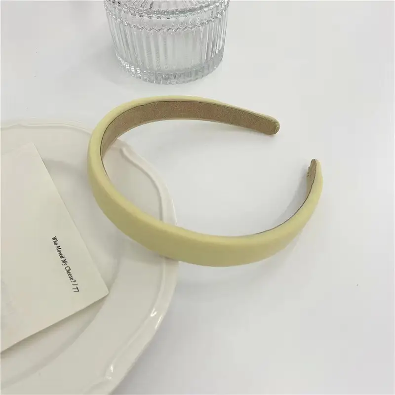 Gentle Cream Sponge Head Hoop for Women - Image 14