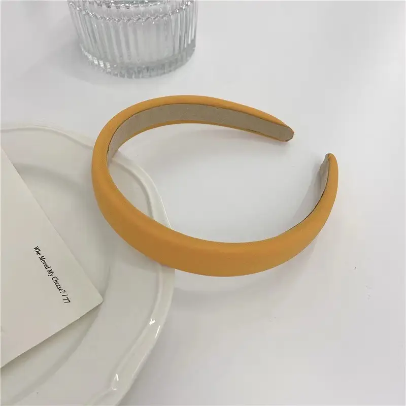 Gentle Cream Sponge Head Hoop for Women - Image 15