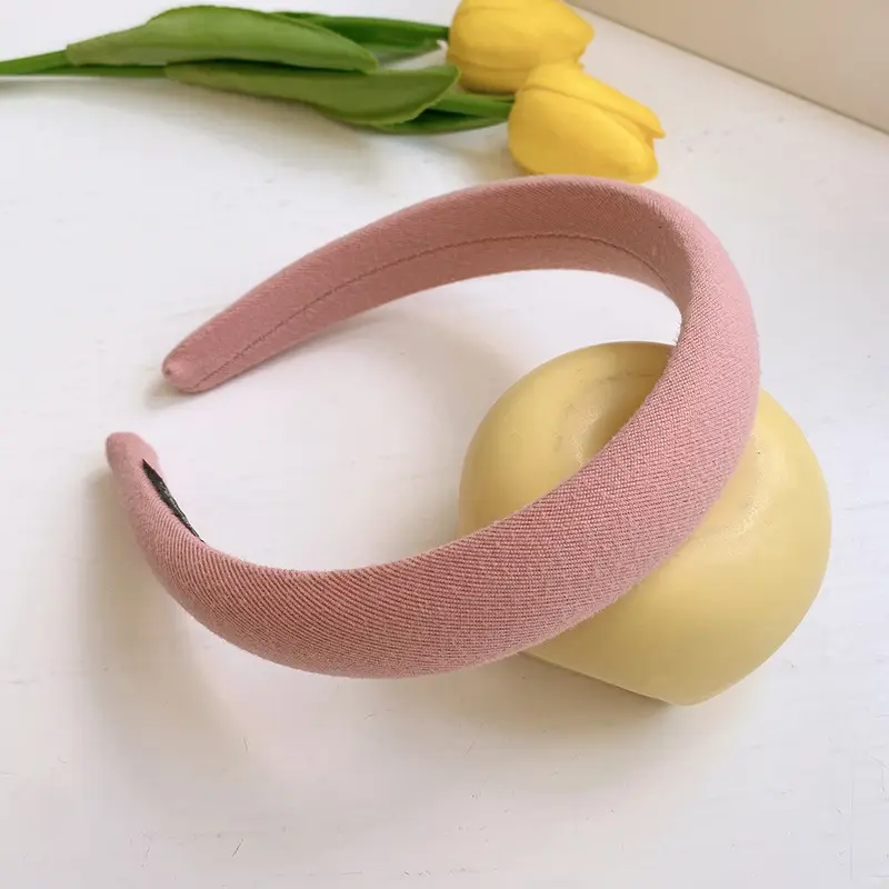 Gentle Cream Sponge Head Hoop for Women - Image 2