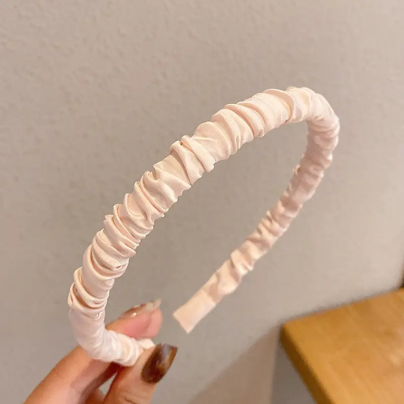 Gentle Cream Sponge Head Hoop for Women - Image 26