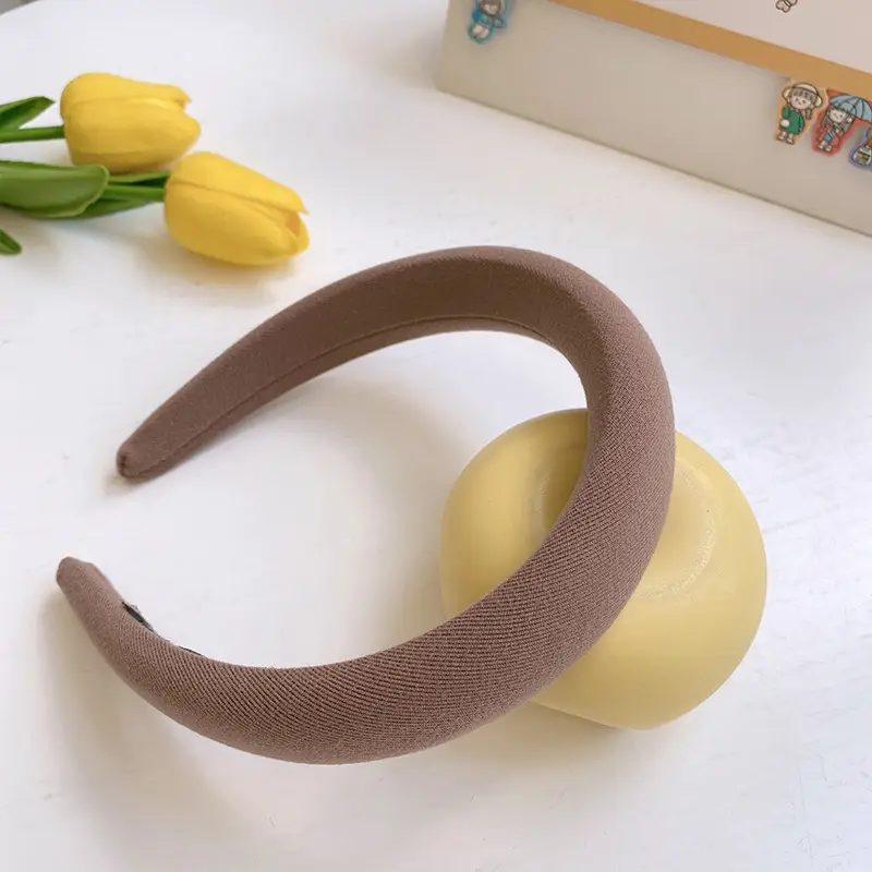 Gentle Cream Sponge Head Hoop for Women - Image 8