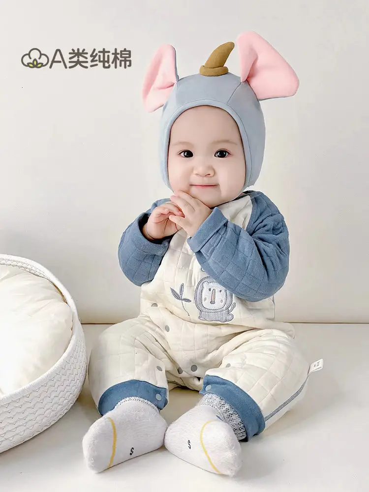 Warm Baby's Cotton Padded One-Piece Suit - Image 11