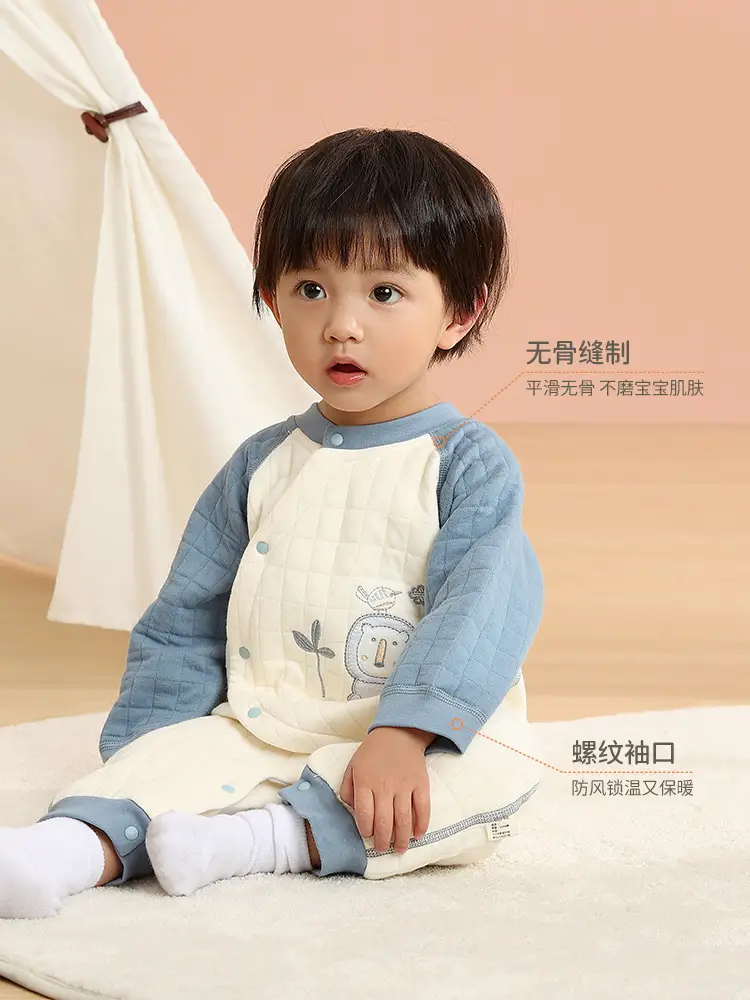 Warm Baby's Cotton Padded One-Piece Suit - Image 12