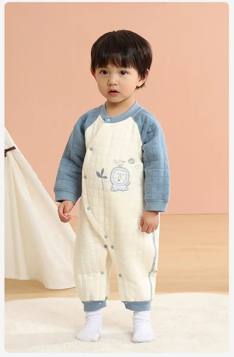 Warm Baby's Cotton Padded One-Piece Suit — feature 10