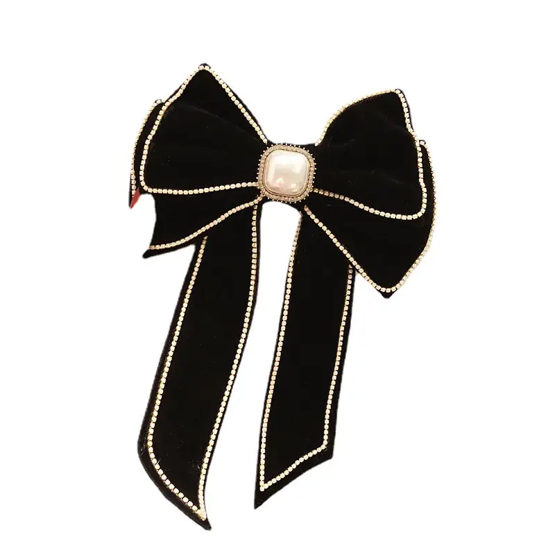 Women Velvet Bow Hairpin Winter Warm Clip - Image 28