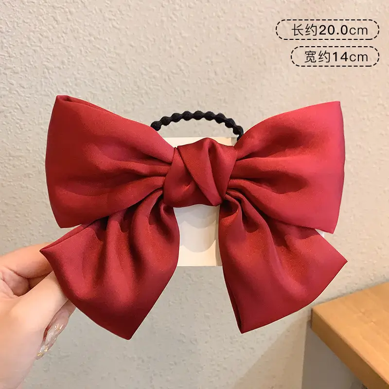 Women Velvet Bow Hairpin Winter Warm Clip - Image 11