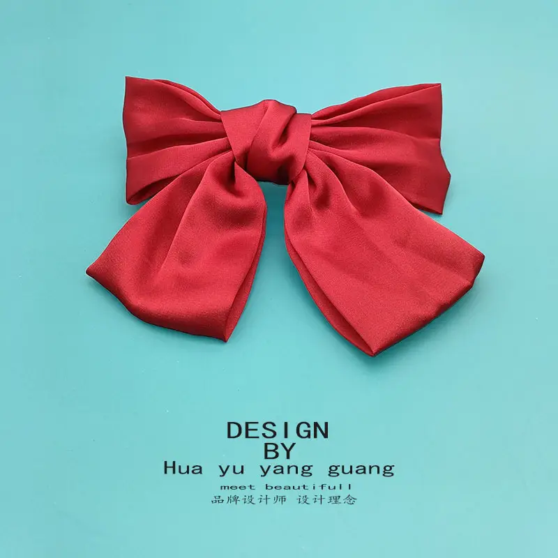 Women Velvet Bow Hairpin Winter Warm Clip - Image 12