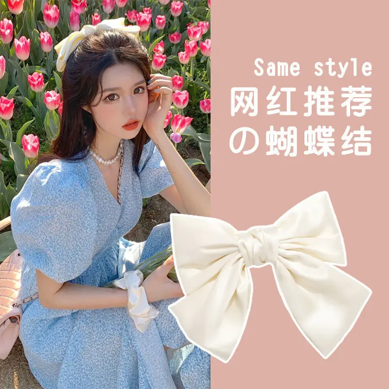 Women Velvet Bow Hairpin Winter Warm Clip - Image 14