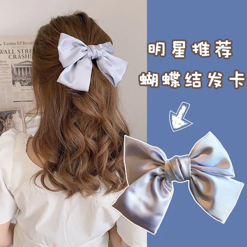 Women Velvet Bow Hairpin Winter Warm Clip - Image 16