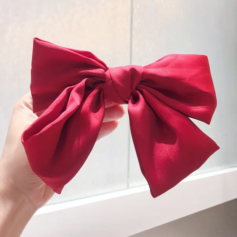 Women Velvet Bow Hairpin Winter Warm Clip - Image 23