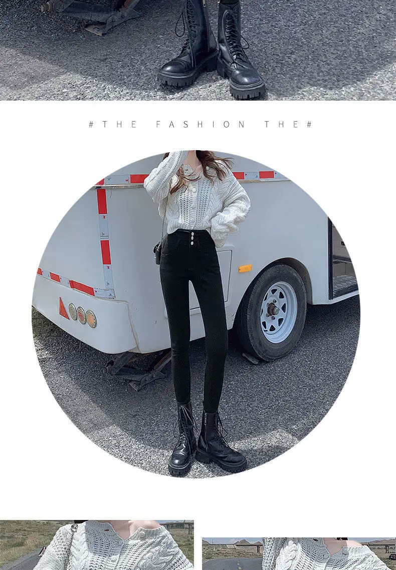 Women Slim Fit Skinny Jeans 2025 Winter Warm — feature 12