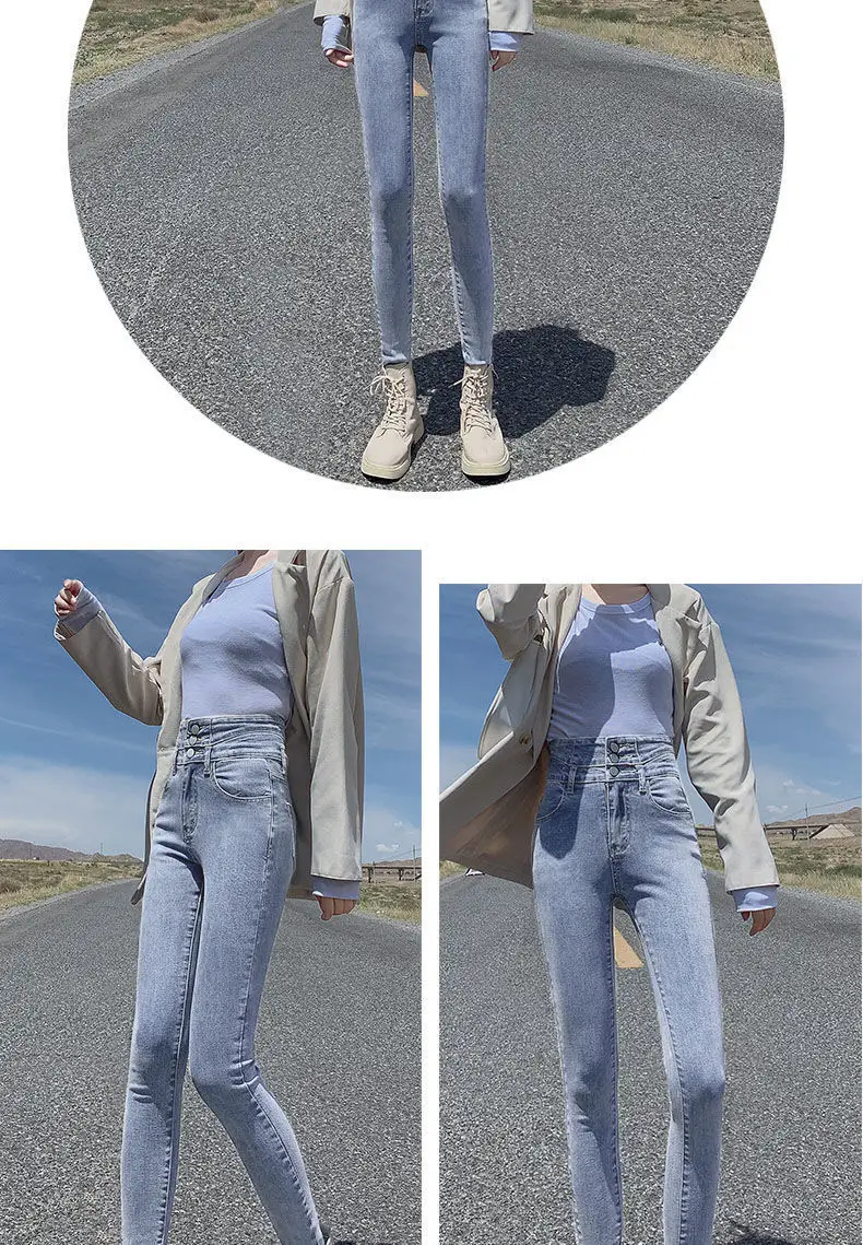 Women Slim Fit Skinny Jeans 2025 Winter Warm — feature 19