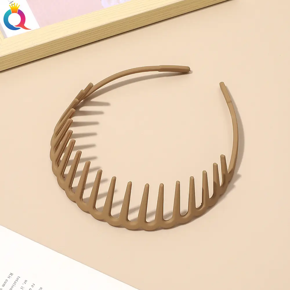 Korean Frosted Hair Bands Toothed Non-slip Pressed