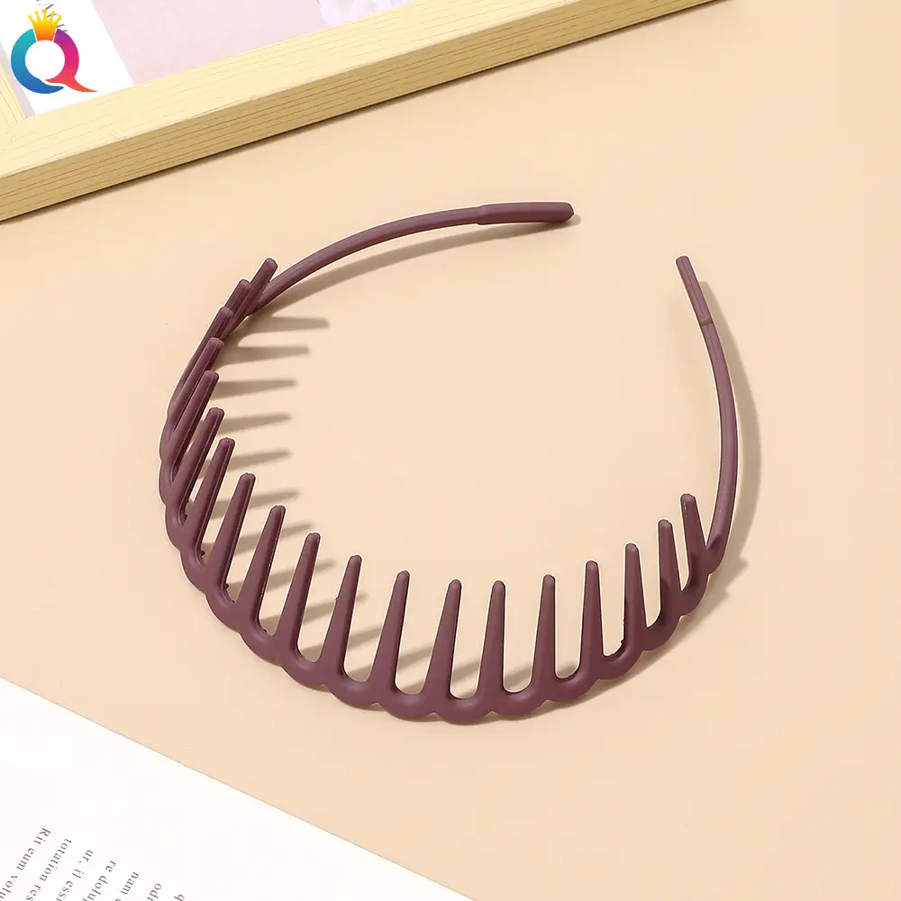 Korean Frosted Hair Bands Toothed Non-slip Pressed