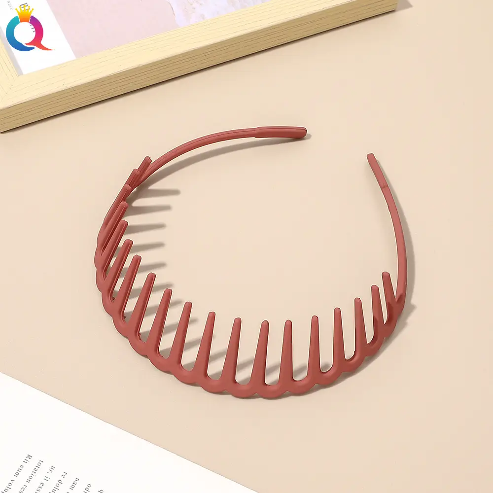 Korean Frosted Hair Bands Toothed Non-slip Pressed