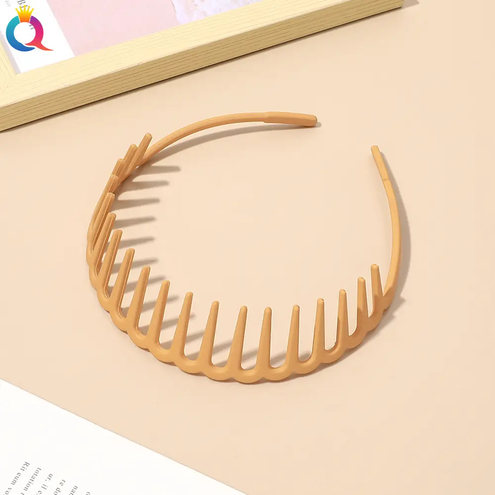 Korean Frosted Hair Bands Toothed Non-slip Pressed