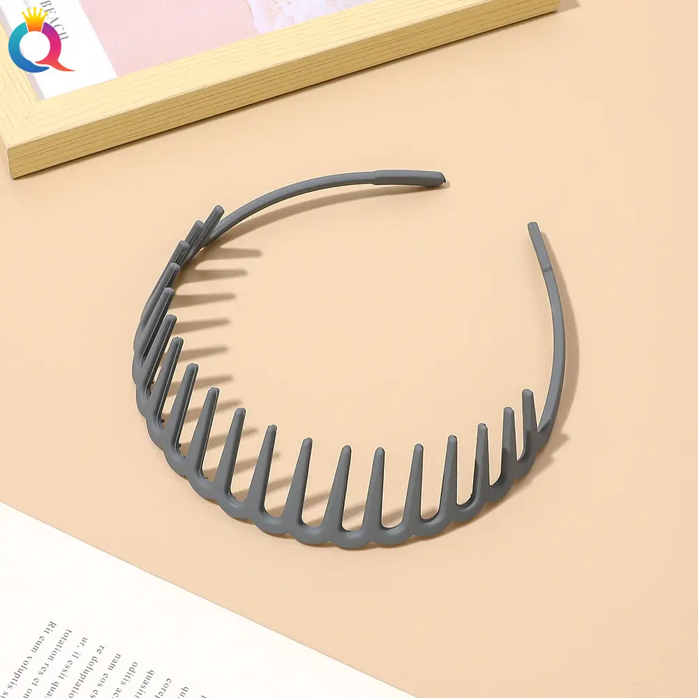 Korean Frosted Hair Bands Toothed Non-slip Pressed
