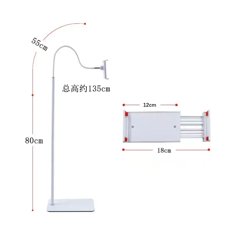 Adjustable Mobile Phone Holder for iPad and Lazy Tablet