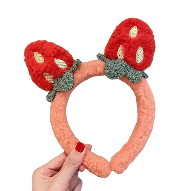 2021 Girl's Cute Strawberry Hair Bands Sweet Mori Headbands - Image 8