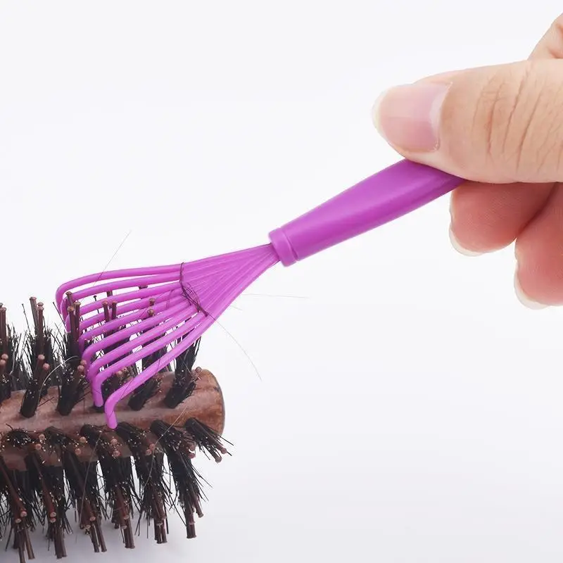 Pet Hair Remover Comb Cleaner Brush Black Pink - Image 4