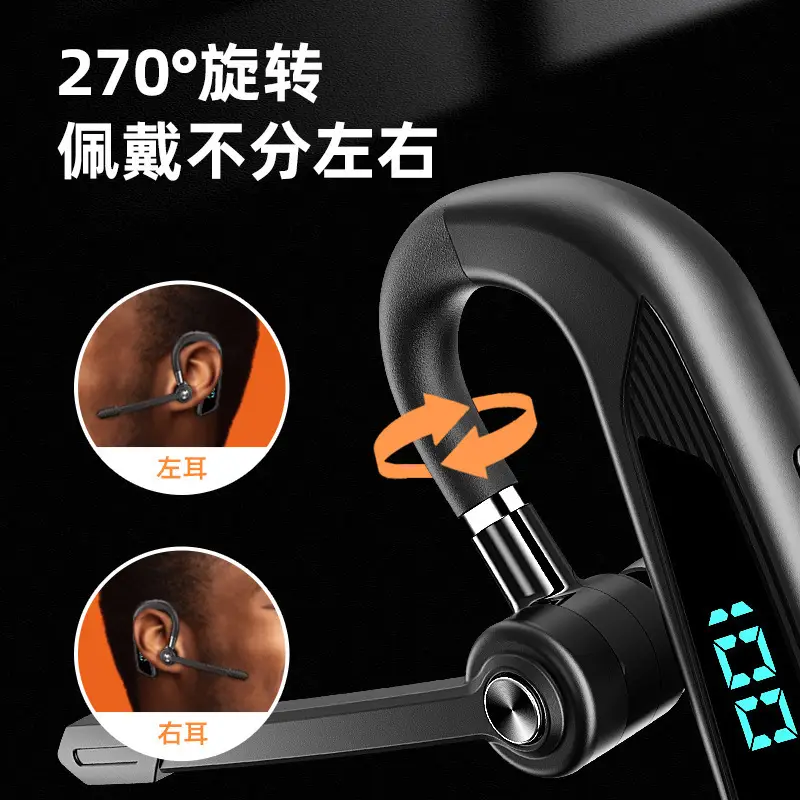 Bluetooth Headset with Voice Answer & Digital Display - Image 7