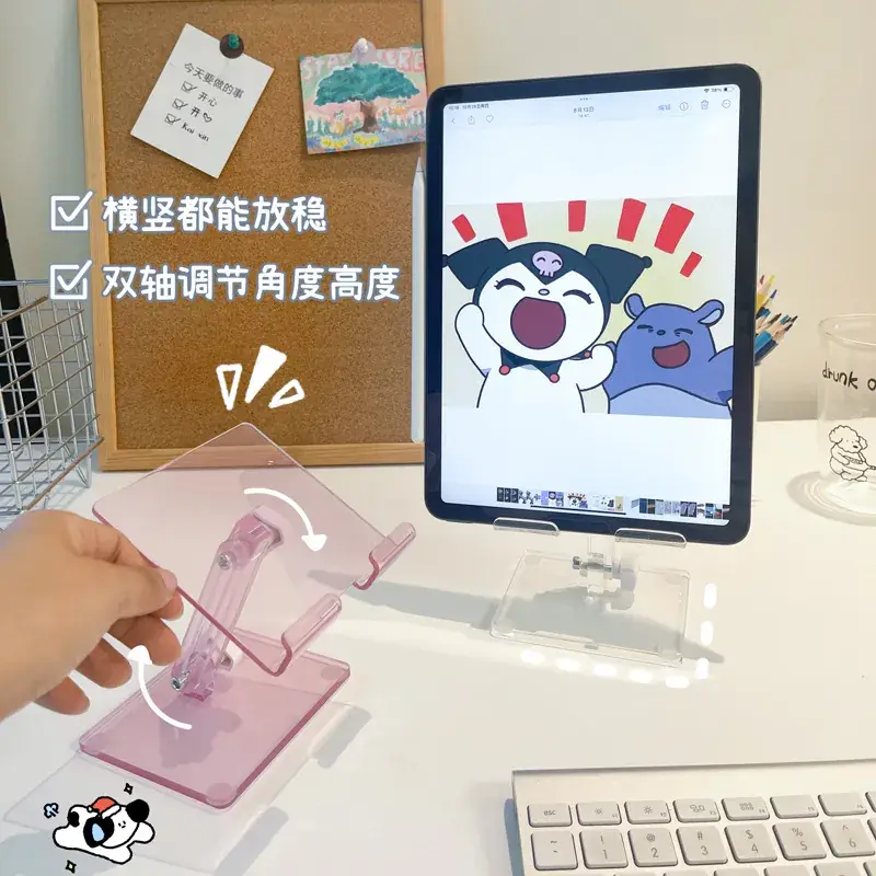 Transparent Foldable Phone Stand for Desk Use - Image 8