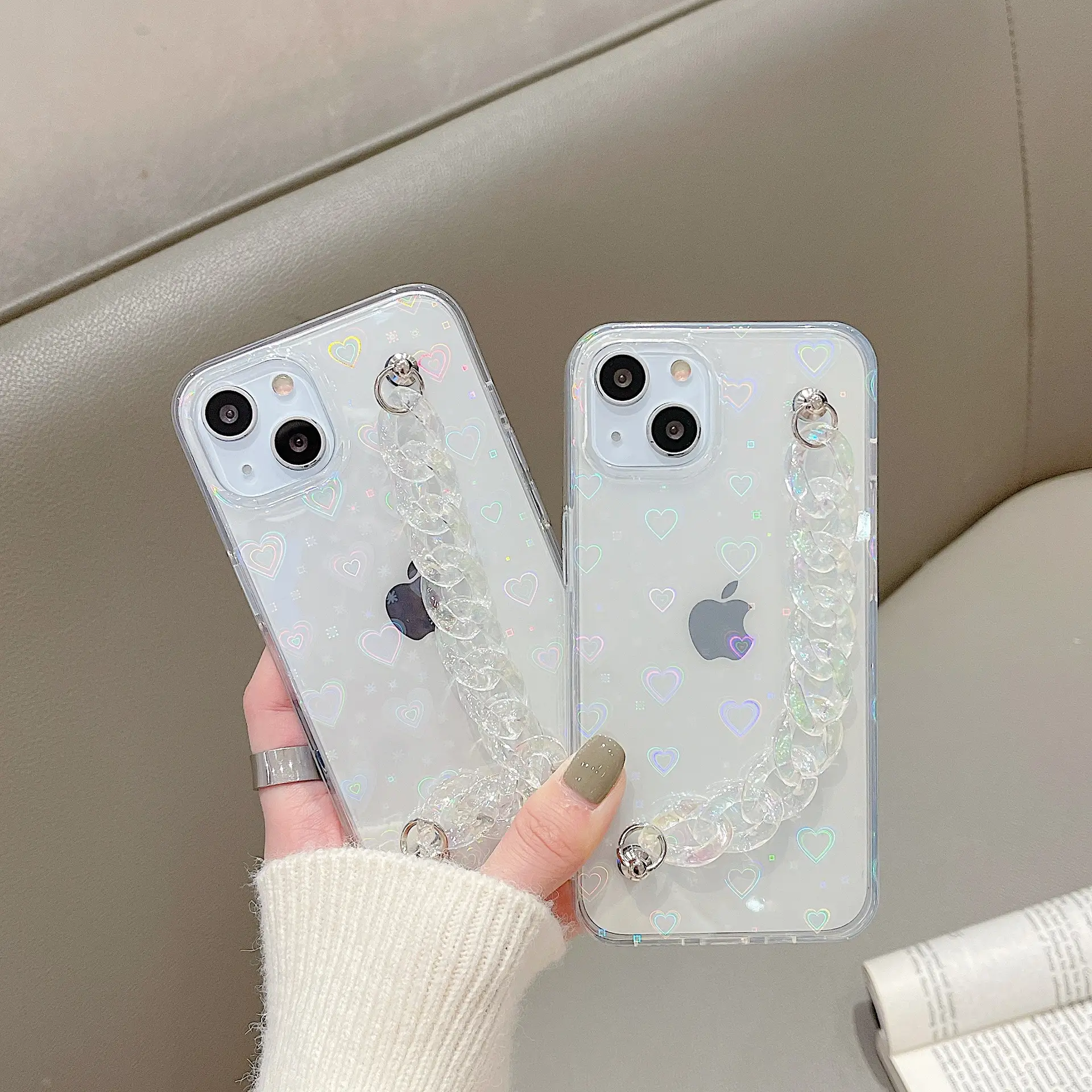 Laser Colorful iPhone Case Double Sided Film Cover - Image 3