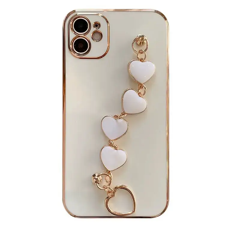 Plush Love Bracelet for Apple 14promax Mobile Phone Case Shatter 12 Electroplating Love Wristband Protective Case XR - Image 14