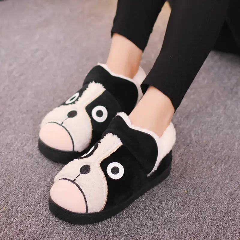 Daddy Pig Cat Slippers Warm Cotton Non-Slip Men's - Image 4
