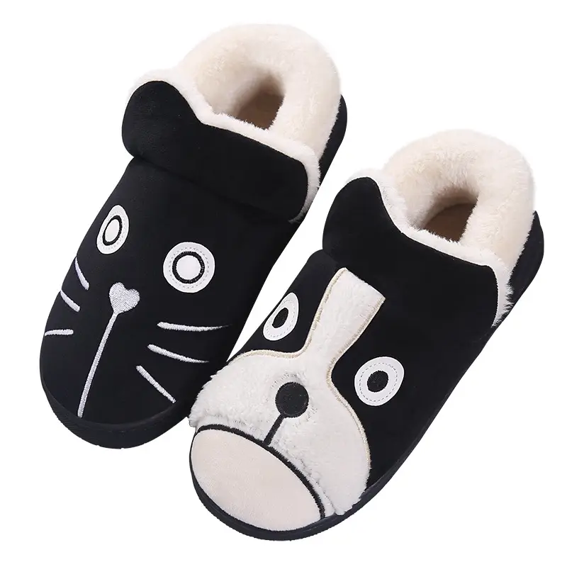 Daddy Pig Cat Slippers Warm Cotton Non-Slip Men's - Image 6