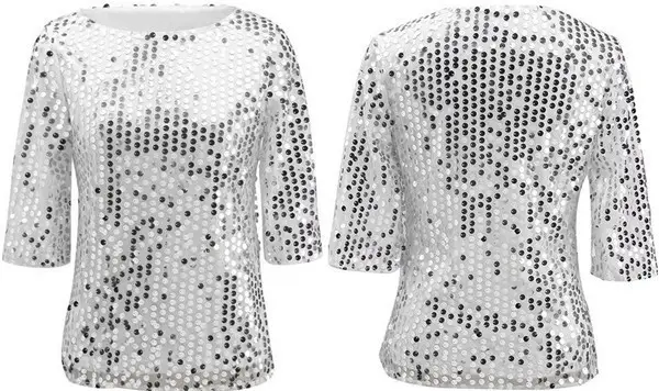 2023 Cross-Border Sequins T-Shirts Women Multi Color — feature 16