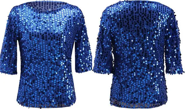 2023 Cross-Border Sequins T-Shirts Women Multi Color — feature 17