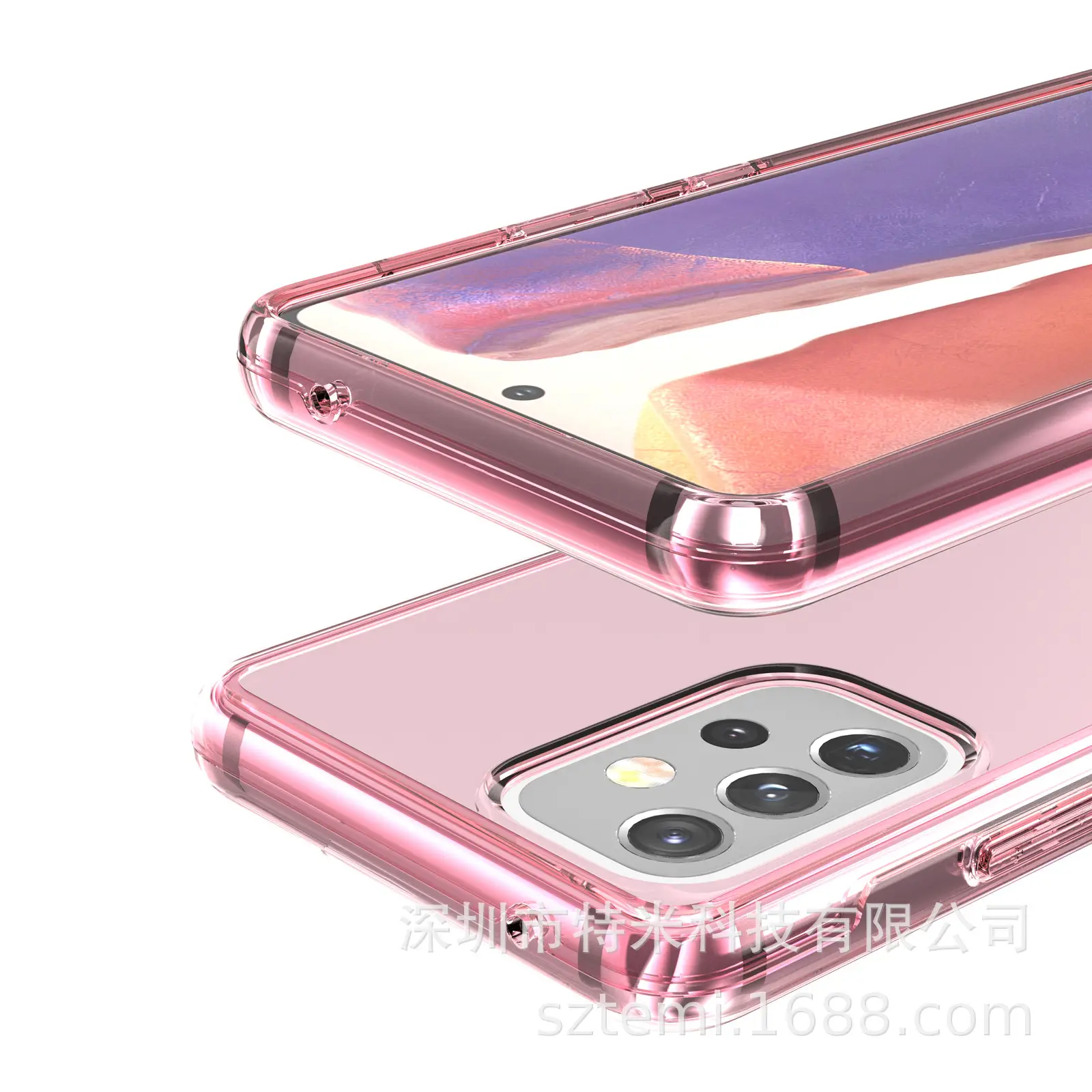 Samsung A53 5G Transparent Glitter Mobile Case - Image 10