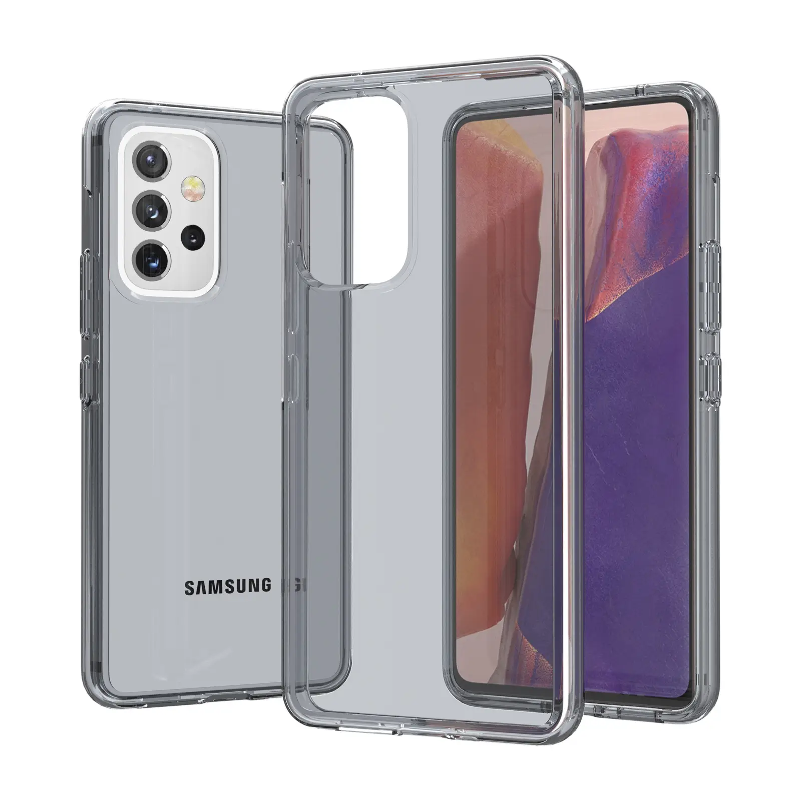 Samsung A53 5G Transparent Glitter Mobile Case - Image 6