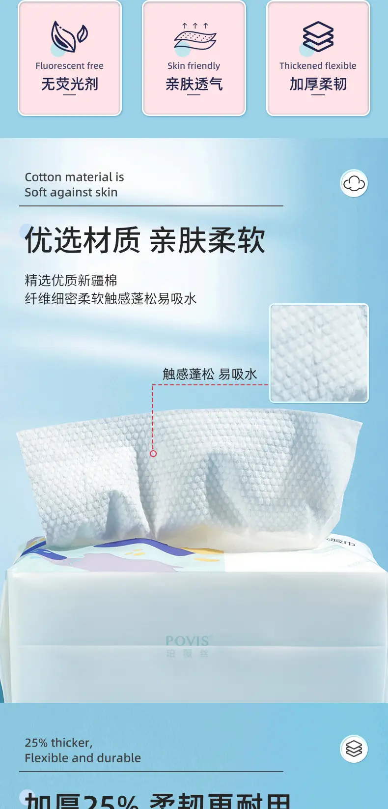 珀薇丝一次性加厚洗脸巾（纯棉）_06