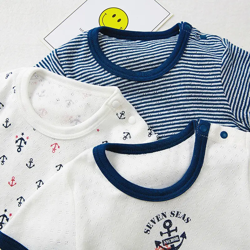 Japanese Children Cotton Jumpsuit Set 3 Pcs Newborn - Image 13